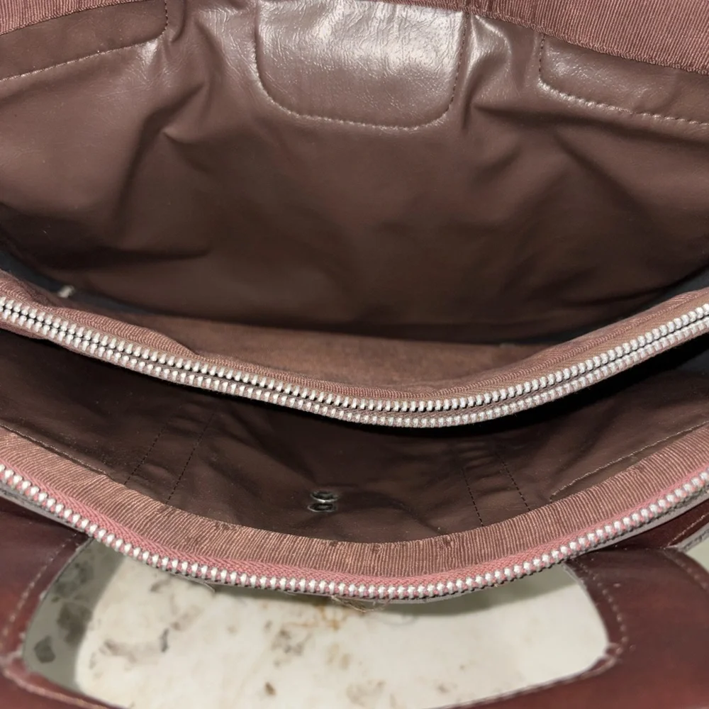 Elegant Brown Patterned Men's Briefcase
